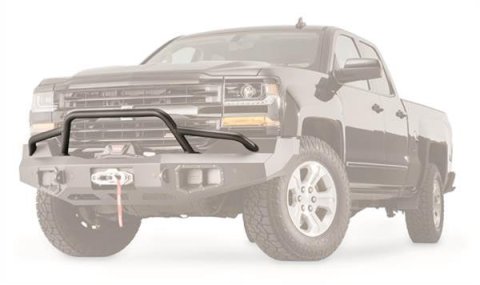 Warn Grille Guard Tubes for 2016-2018 SILVERADO 1500 - 100474 Tube, Steel, Black Powdercoated, Low-Height, Chevrolet, Each