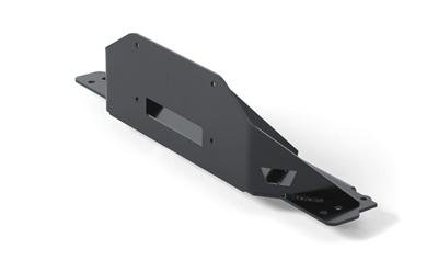 Warn Wrangler Winch Mounting Plates for 1997-2006 WRANGLER - 38671 Plate, Steel, Black Powdercoated, Jeep, Each