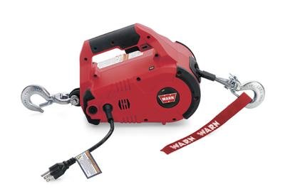 1,000 lbs. Warn PullzAll Corded Lifting and Pulling Tools 885000 Portable Tool, Electric, 120 V AC, lb., 15 ft. Line, Brake, Each