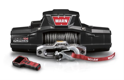 10,000 lbs. Warn Zeon 10-S Platinum Series Winch 92815 Winch, Electric, Platinum, 12 V, lb., Hawse Fairlead, 100 ft. Line, Wireless Remote, Each