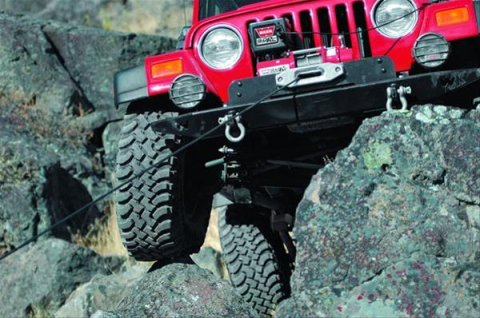 8,000 lbs. Warn M8000 Winch 26502 Winch, Electric, 12 V, lb., Roller Fairlead, 100 ft. Line Length, 12 ft. Wired Remote, Each