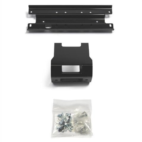 Warn ATV/UTV Winch Mounting Kits 73680 Mount, Plate Style, Steel, Black Powdercoated, Kit