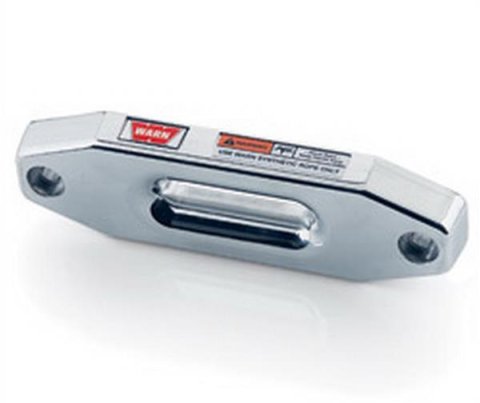 Warn Hawse Fairleads 73852 Fairlead, Aluminum, Polished, for Use with Short Drum and Synthetic Rope Only, Each
