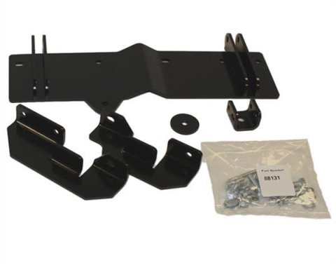 Warn Center Plow Mounting Kits 87355 Snow Mount, Center, Steel, Black Powdercoated, Polaris, Kit