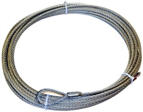 Warn Wire Ropes 61950 Replacement Rope, Steel, 0.437 in. Diameter, 90 ft. Length, Each