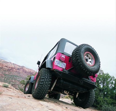 Warn Rock Crawler Bumpers for 1976-1983 CJ5, 1976-1986 CJ7 - 61860 Bumper, Crawler, Rear, Fabricated, Steel, Black, Will Not Accept Tire Carrier, Jeep, Each