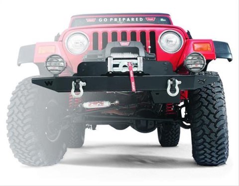 Warn Wrangler Winch Mounting Plates for 1997-2006 WRANGLER - 37170 Plate, Steel, Black, Jeep, Each