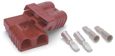 Warn Quick-Connect Plugs 22680 Plugs, Quick-Connect, 175 amps, Plastic, Red, 2-4 Gauge, Pair