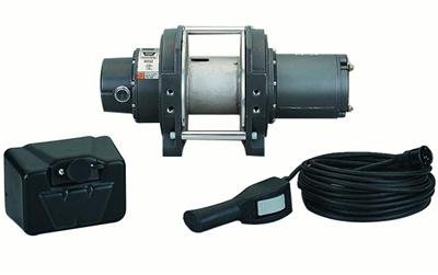 1,600 lbs. Warn DC1600 Industrial Hoists 33503 Hoist, Industrial, Electric, 12 V, lb. Capacity, Brake, Each