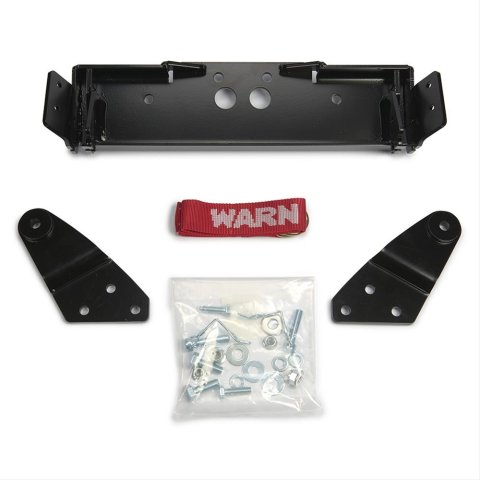 Warn ProVantage Front Plow Mounting Kits 97084 Snow Mounts, Kits, Frame Mount, Steel, Black Powdercoated, Polaris, Kit