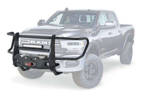 Warn Trans4mer Gen III Grille Guards for 2019-2021 2500, 3500 - 104821 Guard, III, Modular, Steel, Black Powdercoat, Ram, Each
