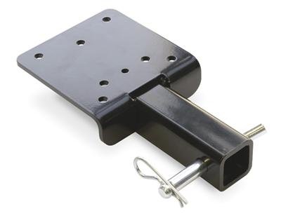 Warn Hitch Winch Adapter Mounts 68531 Adapter, Steel, Black Powdercoated, To 2 in. Class III Receiver, Pin Included, Each