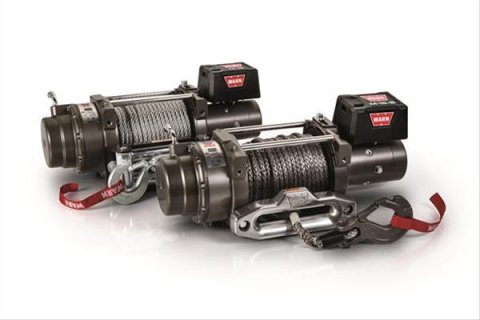 15,000 lbs. Warn M15-S Heavyweight Winch 97730 Winches, Heavyweight, Electric, 12 V, Pull Rating, Hawse, Wired Remote, Each