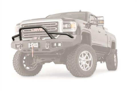 Warn Grille Guard Tubes for 2015-2019 SIERRA 2500 HD, 3500 2016-2020 TACOMA - 100476 Tube, Steel, Black Powdercoated, Low-Height, GMC, Toyota, Each