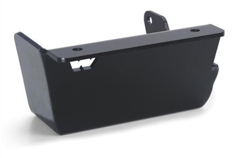 Warn Steering Box Skid Plates 64250 Plate, Steel, Black Powdercoated, 3/16 in. Thick, Jeep Wrangler TJ, Each