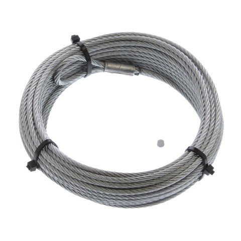 Warn Wire Ropes 60076 Replacement Rope, Steel, 0.187 in. Diameter, 50 ft. Length, Each