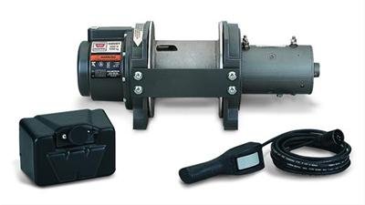 3,000 lbs. Warn DC3000 Industrial Hoists 36947 Hoist, Industrial, Electric, 24 V, lb. Capacity, Brake, Remote, Control Pack, Each