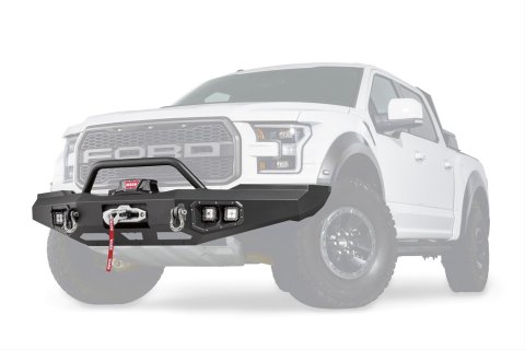Warn Ascent Bumpers 99850 Bumper, Ascent, Rear, Fabricated, Steel, Black Textured, Ford, Each