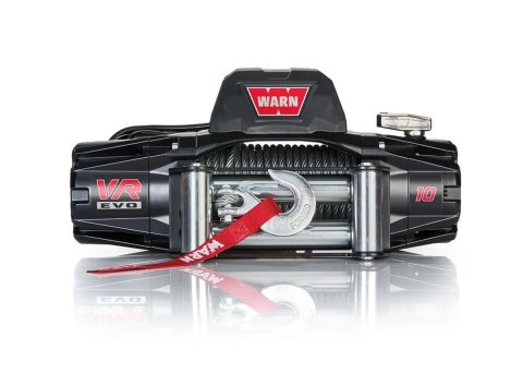 10,000 lbs. Warn VR EVO 10 Winch 103252 Winch, 10, Electric, lb. Rating, 12 V, Roller Fairlead, 3-Stage Planetary Gear, Steel Cable, 23/64 in. Diameter, Each
