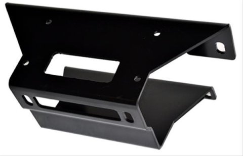 Warn ATV/UTV Winch Mounting Kits 90930 Mount, Plate Style, Steel, Black Powdercoated, Polaris, Kit