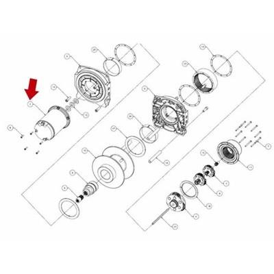 Warn Replacement Winch Motors 84210 Motor, Drive Motor, Part, 12VDC, Warn, DC1600, DC2000, DC2000-MF, DC2500, DC2500-CCW, Each