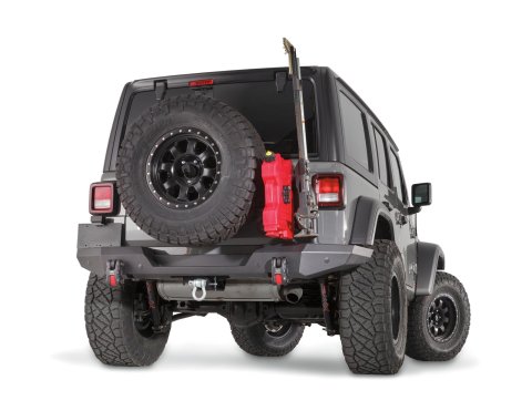 Warn Elite Series Rear Bumpers for 2018-2021 WRANGLER - 102190 Bumper, Series, Rear, Fabricated, Steel, Black Powdercoated, Jeep, Each