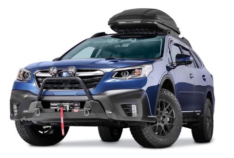 Warn Grille Guard Tubes for 2020-2021 OUTBACK - 106398 Tube, Subaru Outback, Light Mount Provisions, Steel, Black,Each