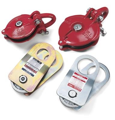 Warn Heavy-Duty Snatch Blocks 15640 Block, Red, Designed for 0.375 in. Diameter Wire Rope, Each