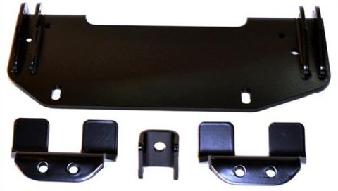Warn Center Plow Mounting Kits 70583 Kit, Center, Steel, Black Powdercoated, for use on Honda®, Kit