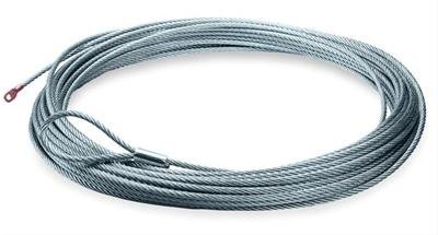 Warn Wire Ropes 68851 Winch Cables and Ropes, Replacement Ropes, Galvanized Steel, 7/32 in. Diameter, 55.00 ft. Length, Each