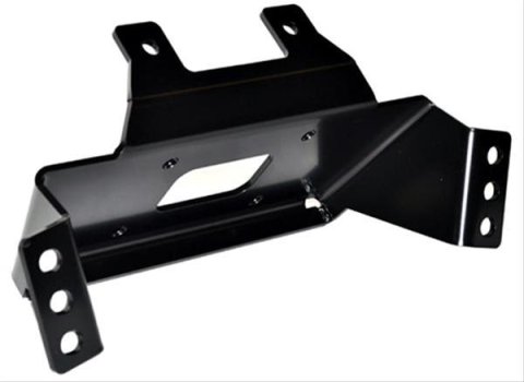 Warn ATV/UTV Winch Mounting Kits 90459 Mount, Plate Style, Steel, Black Powdercoated, Polaris, Kit