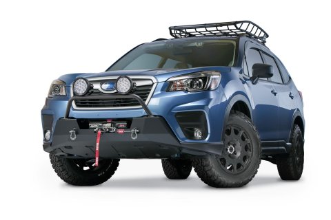Warn Semi-Hidden Kit Winch Mounting Systems for 2019-2021 FORESTER - 106413 Mount, Semi-Hidden, Steel, Black Powdercoated, Subaru Forester, Fifth Generation. Each