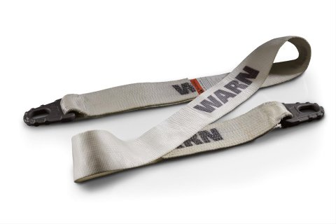 Warn Premium Tree Trunk Protector Straps 92096 Strap, Protector, 30,000 lbs. Rating, Nylon, White, Steel Ring Ends, 8 ft. Length, Each