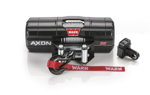 3,500 lbs. Warn Axon 35 Winch 101135 Winch, 35, Electric, 12 V, lbs., Roller Fairlead, 50 ft. Length Steel Cable, Handlebar Switch Remote, Each