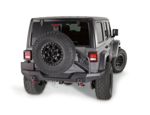Warn Elite Series Rear Bumpers for 2018-2021 WRANGLER - 102410 Bumper, Series, Rear, Fabricated, Steel, Black Powdercoated, Jeep, Each