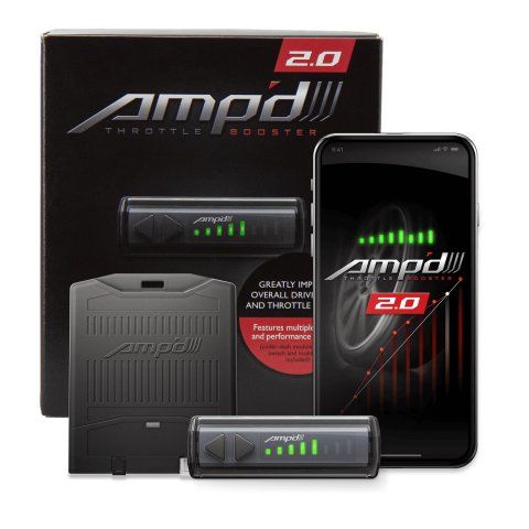 Superchips Amp'd 2.0 Throttle Booster with Bluetooth 28866-D2 Response Enhancer, Power Switch, Chevrolet, GMC, Diesel, Kit
