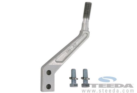 Steeda Tri-Ax Shifter Handles for 1979-2004 MUSTANG - 555-7153 Replacement Stick, Aluminum, Natural, Lay Back, Ford, Each