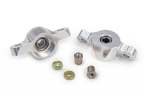 Steeda Billet Shock Mounts for 2015-2022 MUSTANG - 555-8151 Mounts, Aluminum, 10mm x 1.5 Thread, Pair