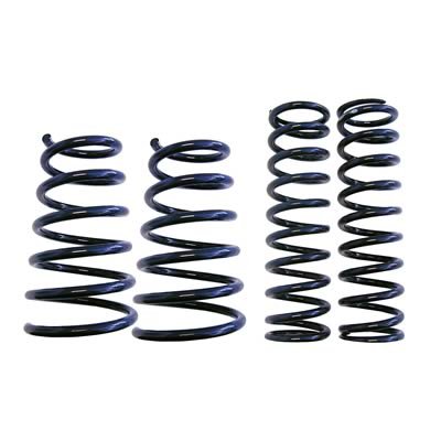 Steeda Sport Suspension Springs for 2005-2014 MUSTANG - 555-8215 Lowering Springs, Sport, Front & Rear, 1.000/1.250 in. Drop, Black Powdercoat, Ford Mustang Coupe, Set of 4