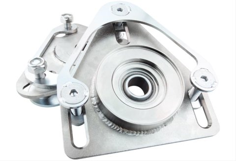 Steeda Stainless Steel Camber Plates for 2015-2022 MUSTANG - 555-8139 Plates, Wheel Alignment, Front, Ford, Pair