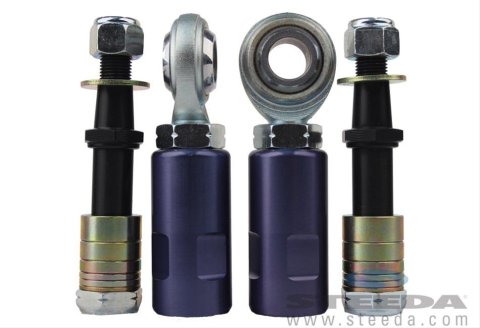 Steeda Bump Steer Kits for 2005-2014 MUSTANG - 555-8106 Adjusters, Blue, Adjustable, Ford, Kit