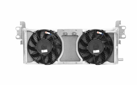 PWR North America Shelby GT500 Heat Exchangers for 2007-2012 MUSTANG - 56-00000 Supercharger Cooler, Exchangers, Dual Pass, Aluminum, Includes Fans, Ford, Mustang, GT500, Each