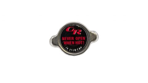 PWR North America High-Pressure Radiator Caps 50-00004 Cap, High-Pressure, Round, 19 psi, Small-style Cap, Steel, Natural, C&R Racing Logo, Each