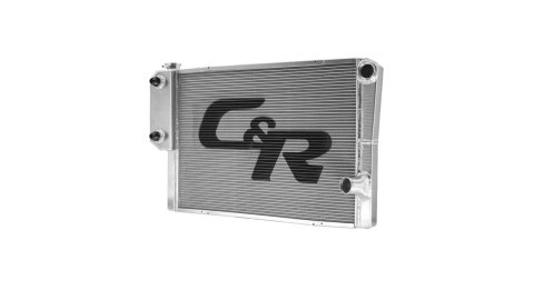 PWR North America Lightweight Late Model Dirt and Pavement Radiators 918-30192 Radiator, Lightweight, Crossflow, Aluminum, Double Pass, High Outlet, Heat Exchanger, Universal, Each