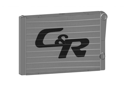 PWR North America Universal Radiators 904-28191 Radiator, Crossflow, Aluminum, Double Pass, Closed, Universal, Each