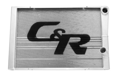 PWR North America Lightweight Late Model Dirt and Pavement Radiators 912-28191 Radiator, Lightweight, Crossflow, Aluminum, Double Pass, High Outlet, Closed, Universal, Each