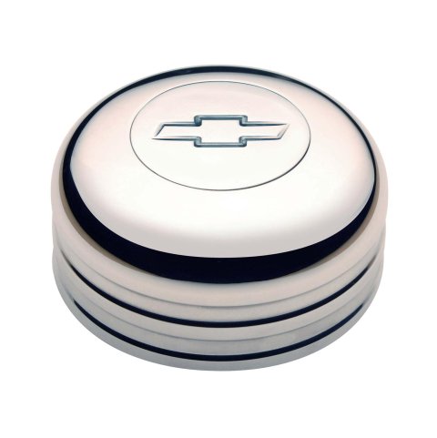 GT Performance GT-3 Standard Horn Buttons 11-1002 Button, Standard, Billet Aluminum, Polished, Chevrolet Bowtie Emblem, Each