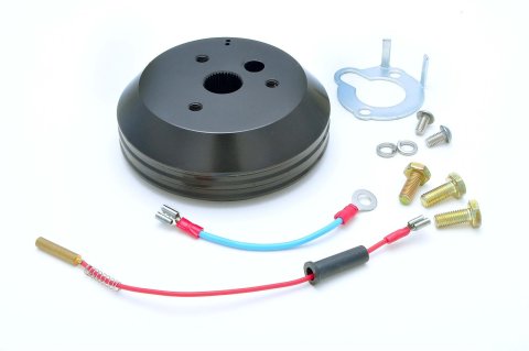 GT Performance Steering Wheel Installation Kits 20-5002 Kit, 3-Bolt Mount, Billet Aluminum, Black Anodized, AMC, GM, Jeep, Kit