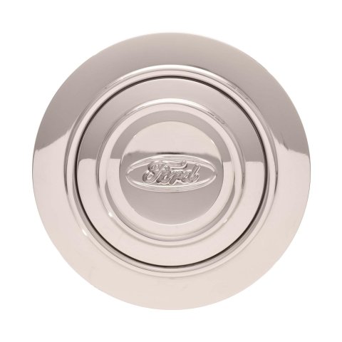 GT Performance GT-9 Banjo-Style Horn Buttons 11-1221 Button, GT-9, Banjo-Style, Billet Aluminum, Polished, Ford Oval Logo, Each