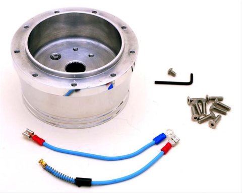 GT Performance Steering Wheel Installation Kits OCT-06 Kit, 9-Bolt Mount, Polished, Aluminum, Kit